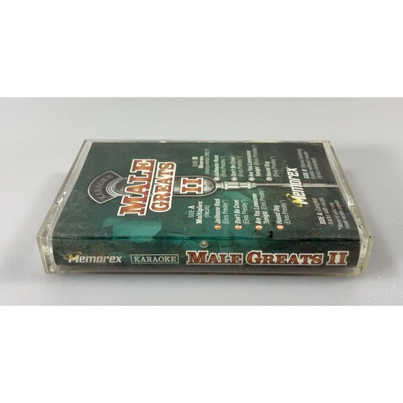 Male Greats II Memorex Karaoke Vintage Cassette Tape Complete with Inlay Tested - Picture 3 of 6
